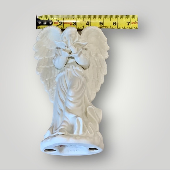 Vintage Guardian Angel Ceramic Figurine Statue 8.5” Tall - Picture 4 of 16